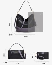Single shoulder handbag with large capacity and fashionable diagonal span, three piece set, mother bag