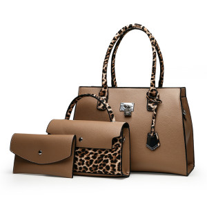 Single shoulder handbag with large capacity and fashionable diagonal span, three piece set, mother bag