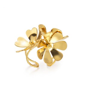 Stainless steel flower  ring Mother’s Day