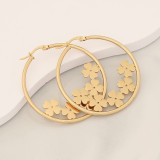 Stainless steel Love Butterfly Cross Flower earrings