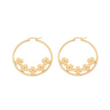 Stainless steel Love Butterfly Cross Flower earrings