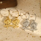 Stainless steel flower earrings