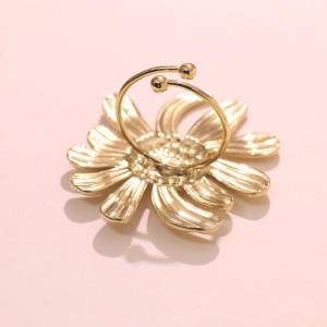 Stainless steel sunflower  ring  Mother’s Day