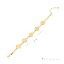 Stainless steel Love MOM Butterfly Flower bracelet