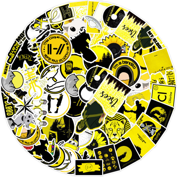 50 American band stickers, luggage, water cup, computer decoration stickers, laptop waterproof stickers