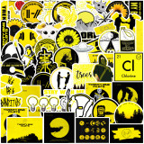 50 American band stickers, luggage, water cup, computer decoration stickers, laptop waterproof stickers