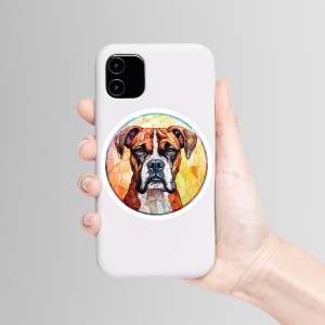 100 pieces of colored glass dog graffiti stickers bag, luggage, computer cartoon stickers, waterproof creative DIY water cup waterproof stickers