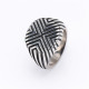 Stainless steel retro trendy punk ring