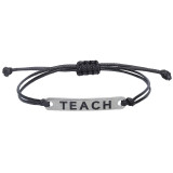 Nurse's electrocardiogram woven bracelet stethoscope Teacher's Day greetings, blessings, gifts, college style jewelry