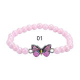 Colorful Beaded Children's Bracelet Cute Colorful Butterfly Bracelet Kindergarten Birthday Gift