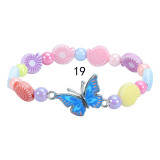 Colorful Beaded Children's Bracelet Cute Colorful Butterfly Bracelet Kindergarten Birthday Gift