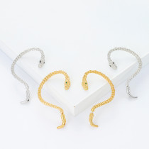 Wrapped snake shaped punk ear clip ear loop