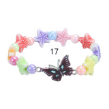 Colorful Beaded Children's Bracelet Cute Colorful Butterfly Bracelet Kindergarten Birthday Gift