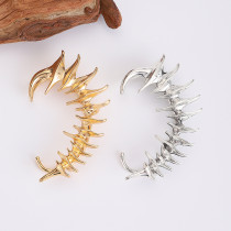 Thorn spine skeleton mechanical wind shaped metal ear clip ear hook