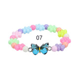 Colorful Beaded Children's Bracelet Cute Colorful Butterfly Bracelet Kindergarten Birthday Gift