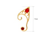 Retro Red Gemstone Ear Clip Halloween Night Ear Clip Ear Hanger