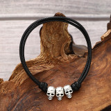 Wax wire bracelet alloy accessories turtle skull cross flower bracelet