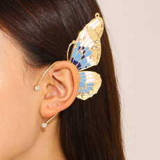 Elf Water Diamond Wings Butterfly Ear Clip Ear Hanger