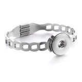 Stainless steel  Hollowed out pattern love  Bracelets fit 20MM  Snaps button jewelry wholesale