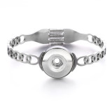 Stainless steel  Hollowed out pattern love  Bracelets fit 20MM  Snaps button jewelry wholesale