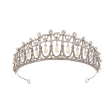 Alloy Crystal Crown Wedding Ball Party Bridal Crown