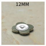 12MM Metal Clover imitation shell snap button charms