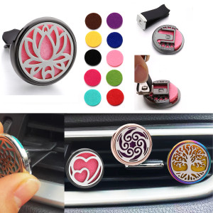 Stainless steel Alloy hollow car bracket car aromatherapy air outlet clip car aromatherapy clip perfume dispenser