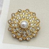 23MM Metal pearl snap button charms