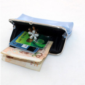 4-inch clip wallet zero wallet PU solid dopamine color zero wallet fit 20MM  Snaps button jewelry wholesale