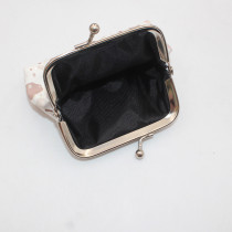 Cute Mini Clip Bag PU Stone Pattern Key Bag Children's Zero Wallet fit 20MM  Snaps button jewelry wholesale