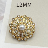 12MM Metal pearl snap button charms