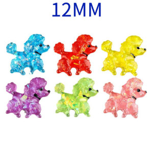 12MM Teddy dog cartoon animal resin snap button charms