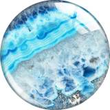 20MM Ocean shell pearls glass snap button charms