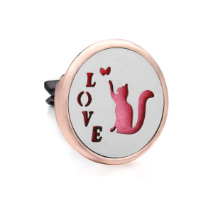 Stainless steel Alloy hollow car bracket car aromatherapy air outlet clip car aromatherapy clip perfume dispenser