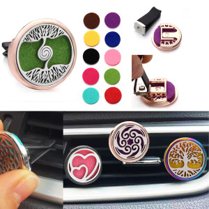 Stainless steel Alloy hollow car bracket car aromatherapy air outlet clip car aromatherapy clip perfume dispenser