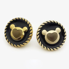 20MM Little Bear Love  snap button charms
