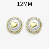 12MM Love  snap button charms