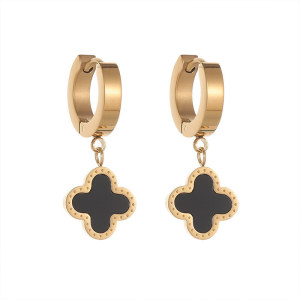 Stainless Steel  Clover Earrings