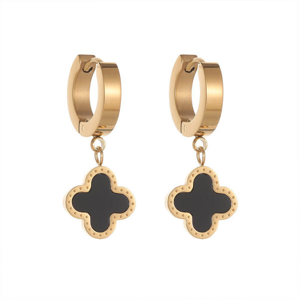 Stainless Steel  Clover Earrings