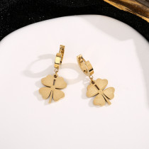 Stainless Steel Love Clover Earrings