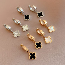 Stainless Steel  Clover Earrings