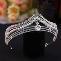 Alloy Crystal Crown Wedding Ball Party Bridal Crown