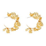 Alloy flower  earrings