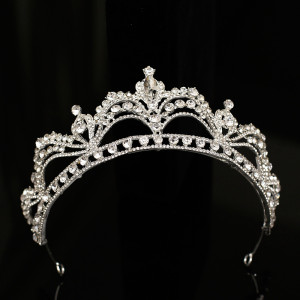 Alloy Crystal Crown Wedding Ball Party Bridal Crown