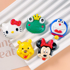 20MM KT cat Anime Cartoon  Resin snap button charms