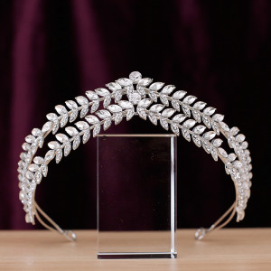 Alloy Crystal Crown Wedding Ball Party Bridal Crown