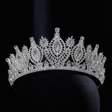 Alloy Crystal Crown Wedding Ball Party Bridal Crown