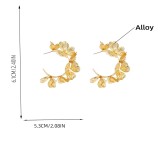 Alloy flower  earrings