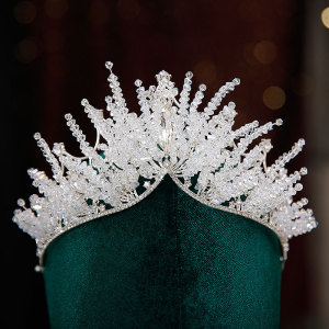 Alloy Crystal Crown Wedding Ball Party Bridal Crown