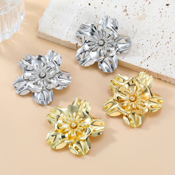 Alloy flower  earrings
